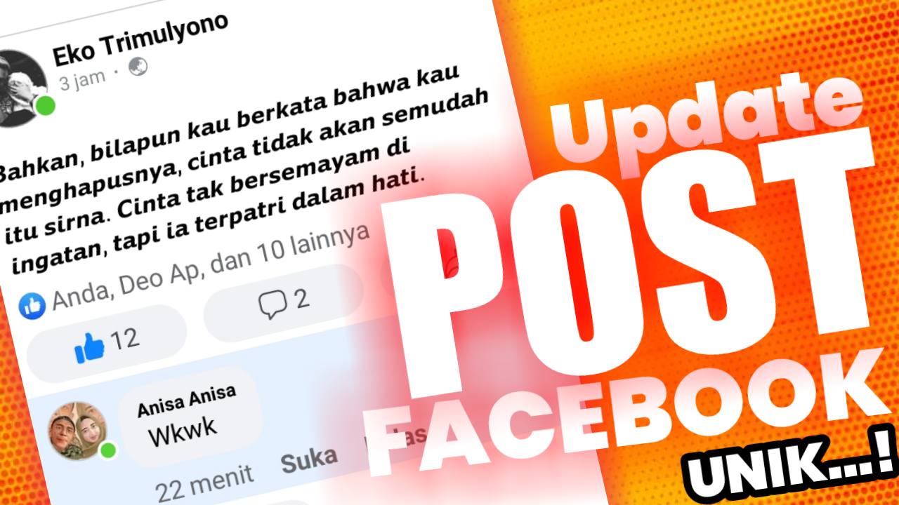 Cara memposting status di facebook